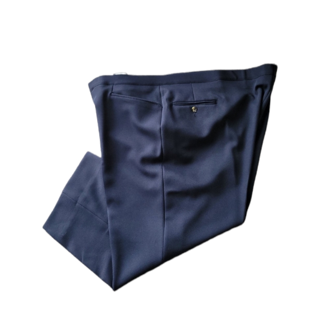 Sansabelt Men's Pants Navy Blue Regular Pockets Dress Pants 52 x 23 NWT